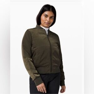 Lululemon Reversible Green Bomber Jacket